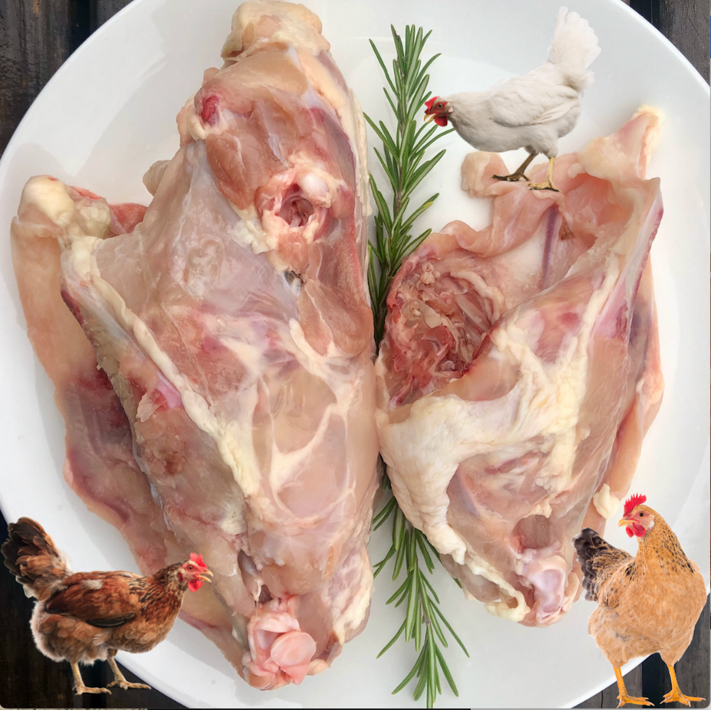Packs - CHICKEN FRAMES - Organic Frozen Pieces